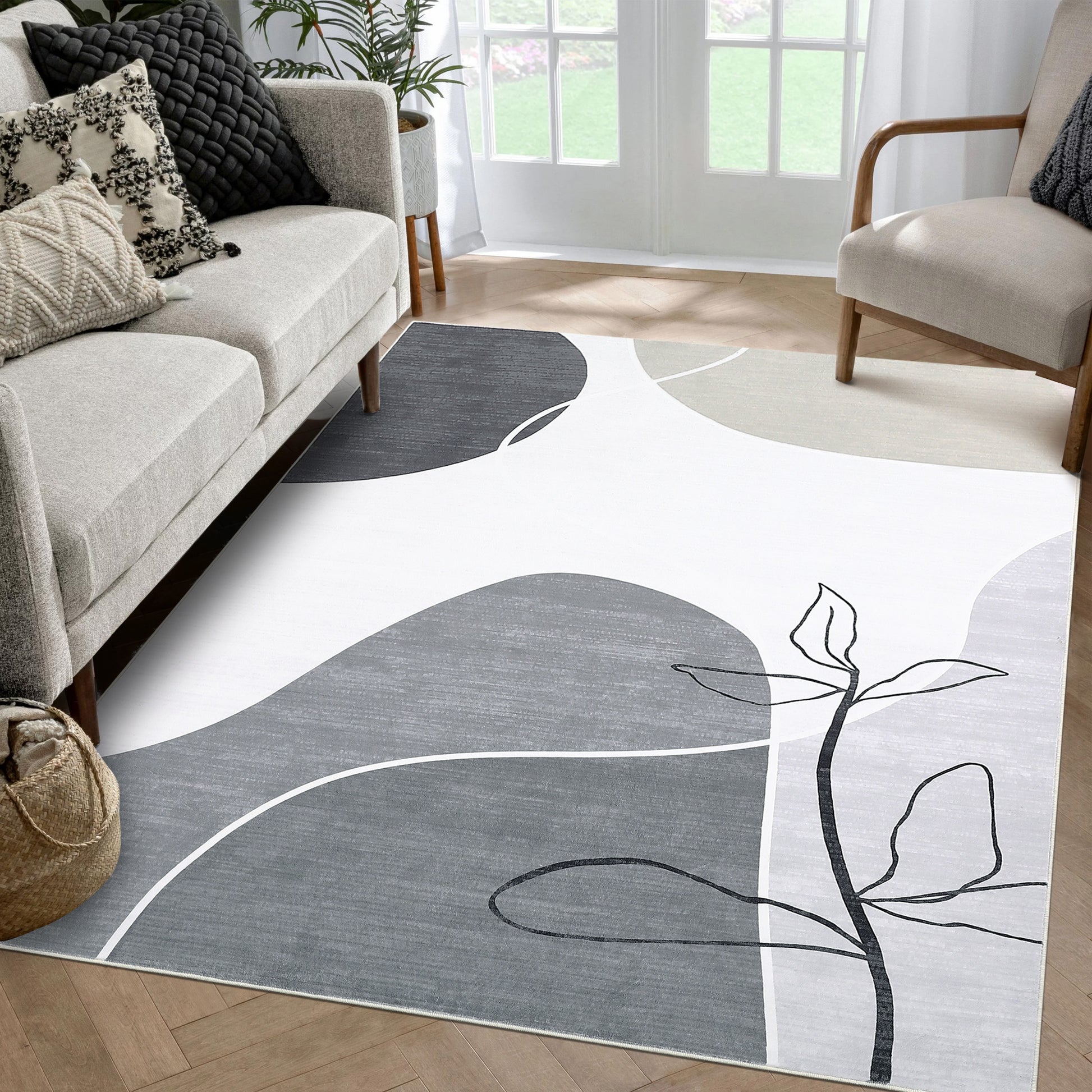 Alfombra Moderna con Patrón Geométrico GARVEE